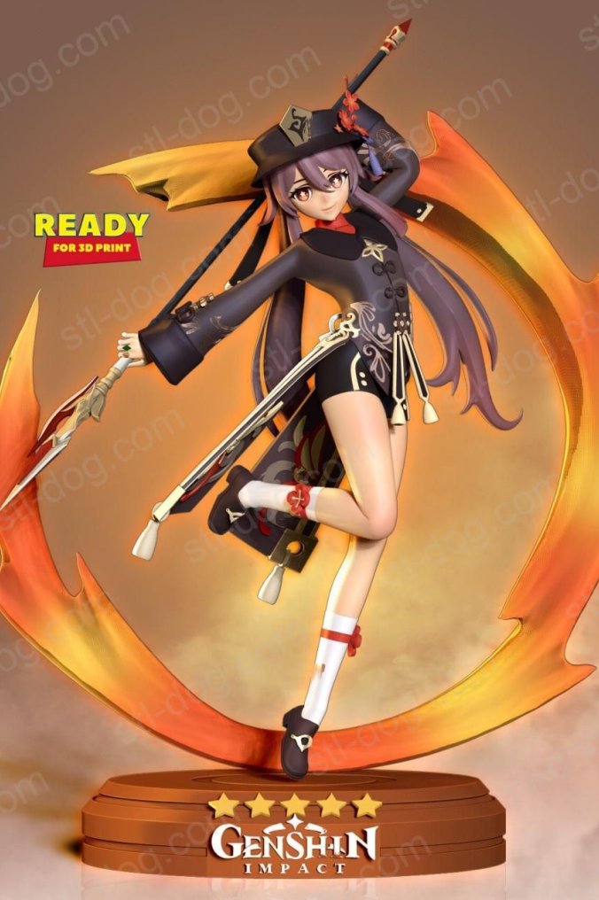 原神 胡桃  Genshin Impact  (Hu Tao) 3D打印图纸